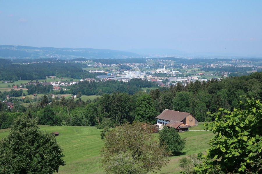 Ghangetwiis Blick Richtung Hinwil Wetzikon