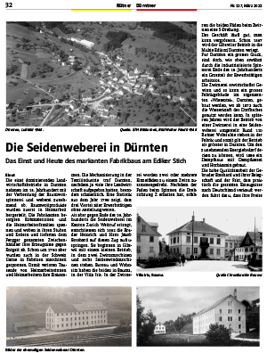 Die Seidenweberei in Dürnten