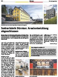 Seidenfabrik Dürnten: Arealentwicklung abgeschlossen